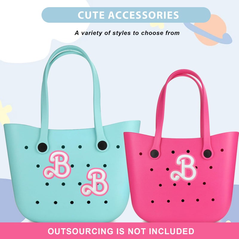 Lckaey Rubber Beach Bag Accessories-PVC Rubber decoration-for EVA Purse Bogg Inserts Y064Figure 39 - Image 2